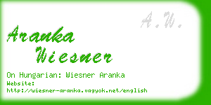 aranka wiesner business card